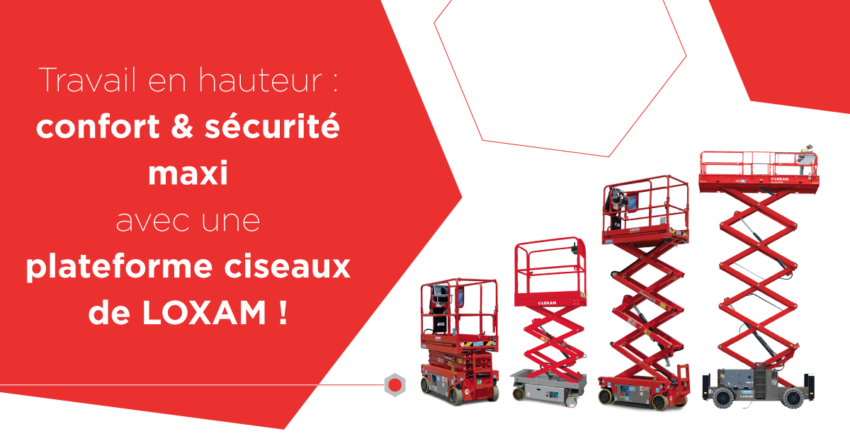 Plateforme ciseaux élévatrice - Loxam Réunion