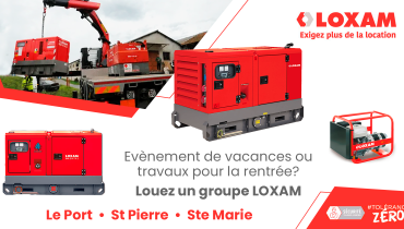 Un évènement en vacances ? Des travaux pour la rentrée ? Louez un groupe chez LOXAM