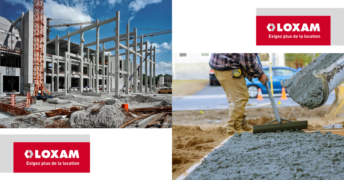 Mise en place béton frais, rectification et démolition béton dur : Bonnes pratiques, sécurité, recyclage vieux béton.| Loxam Réunion