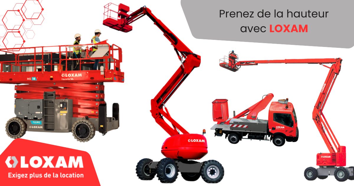 louez chez LOXAM tout le matériel pour travailler en hauteur aux meilleures conditions.